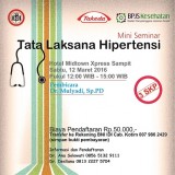 Mini Seminar : Tata Laksana Hipertensi